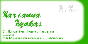 marianna nyakas business card